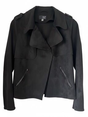 Kut from the Kloth Women's Black Trench Coat